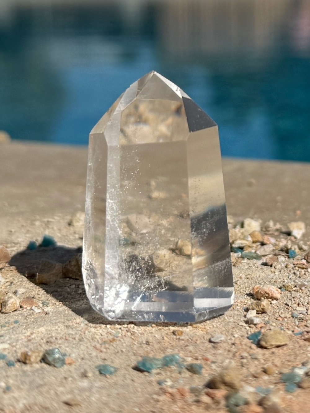 Tibetan Clear Quartz Crystal Tower/Small Clear Pointed Crystal Wand